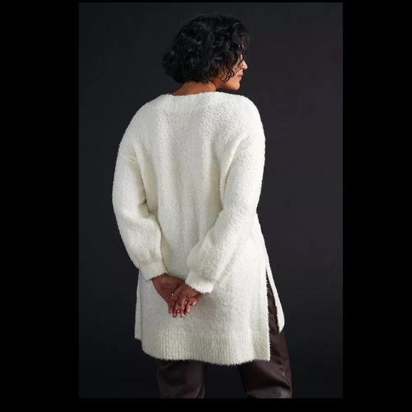 ANTHROPOLOGIE Pilcro Teddy V-Neck Tunic Sweater - Picture 5 of 16